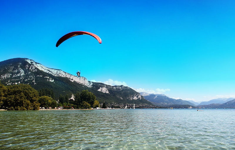 Lac d'annecy parapente